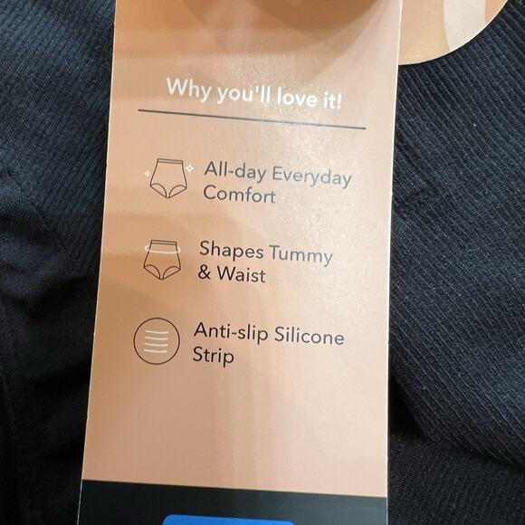 Shapermint All Day Every Day High-Waisted Shaper Panty Black XL/2XL NEW Tummy - Picture 8 of 8